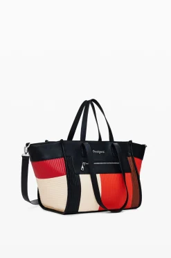 Textured bag with pockets