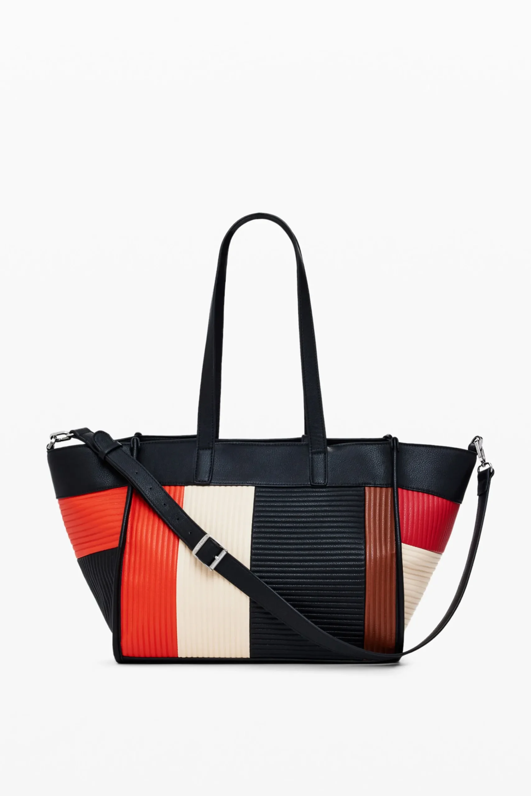 Textured bag with pockets