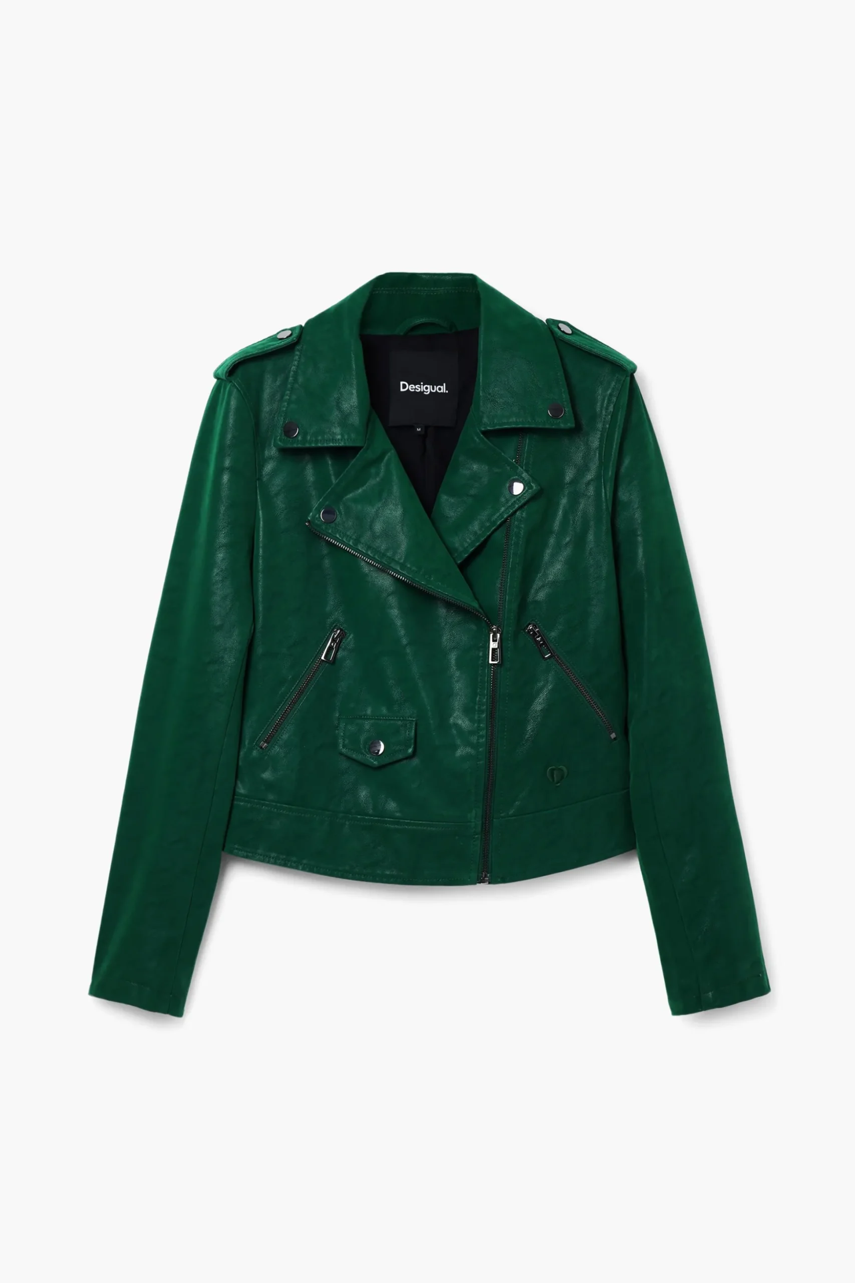 Textured biker jacket