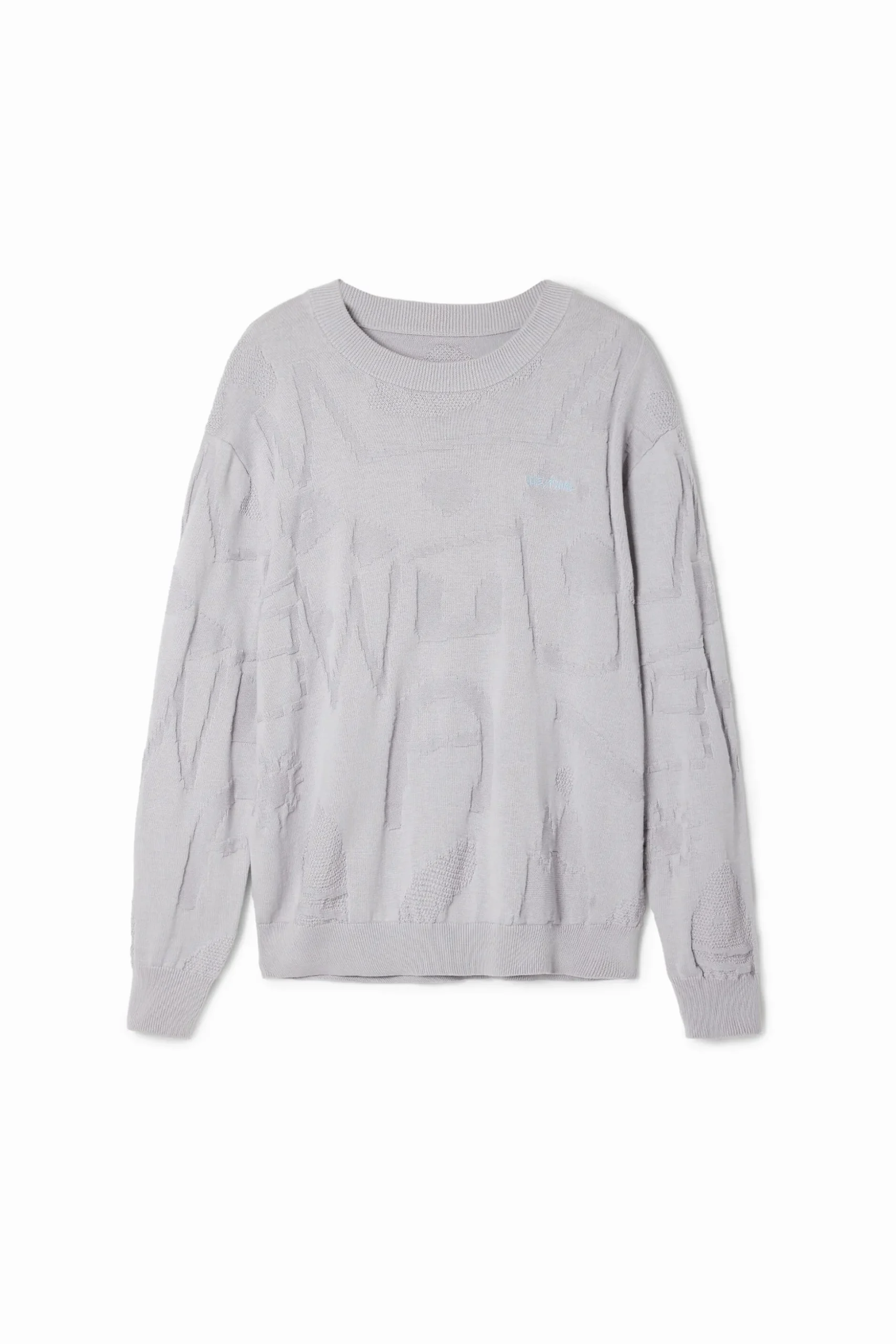 Textured knit sweater