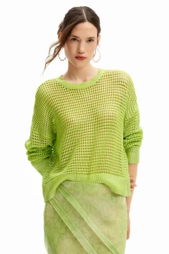 Textured knit sweater
