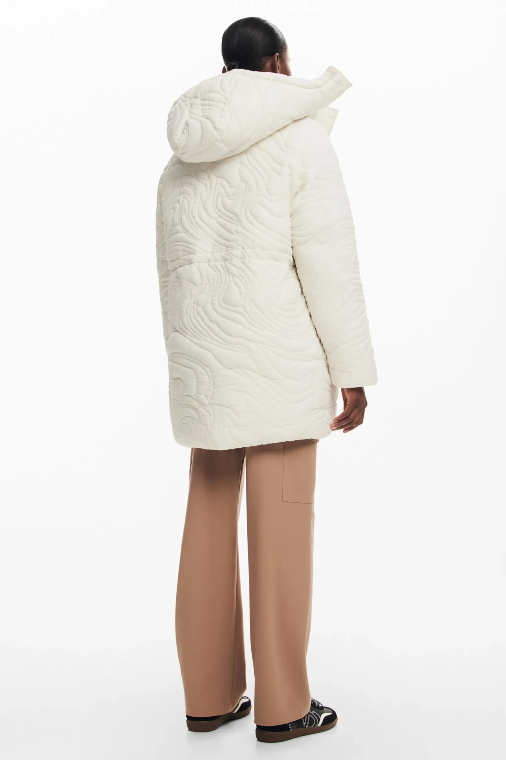 Textured padded coat