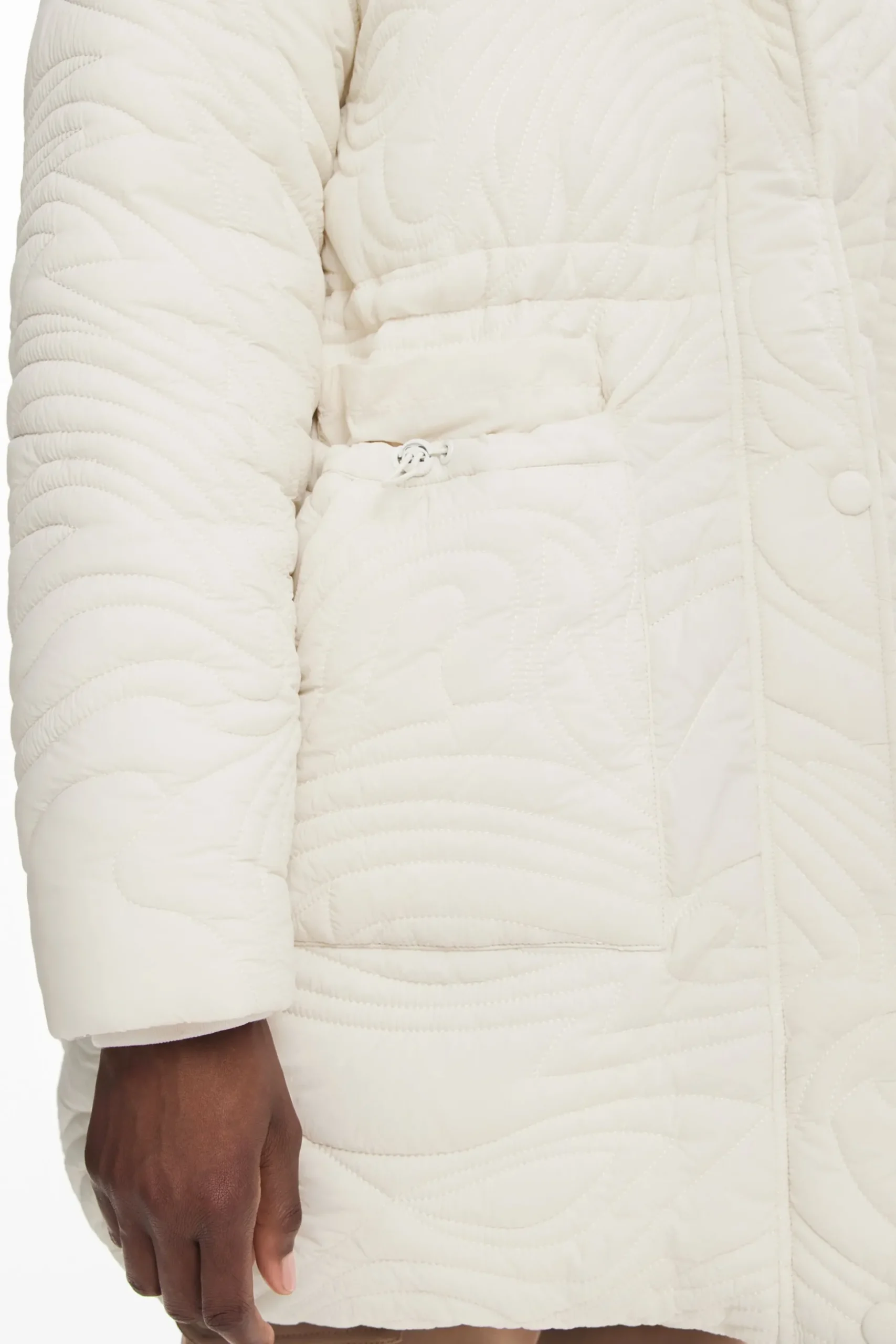 Textured padded coat