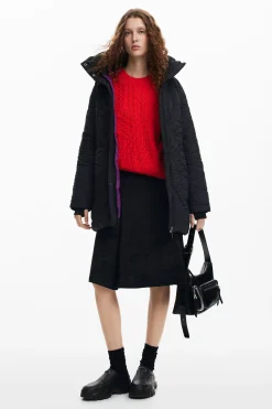 Textured padded coat