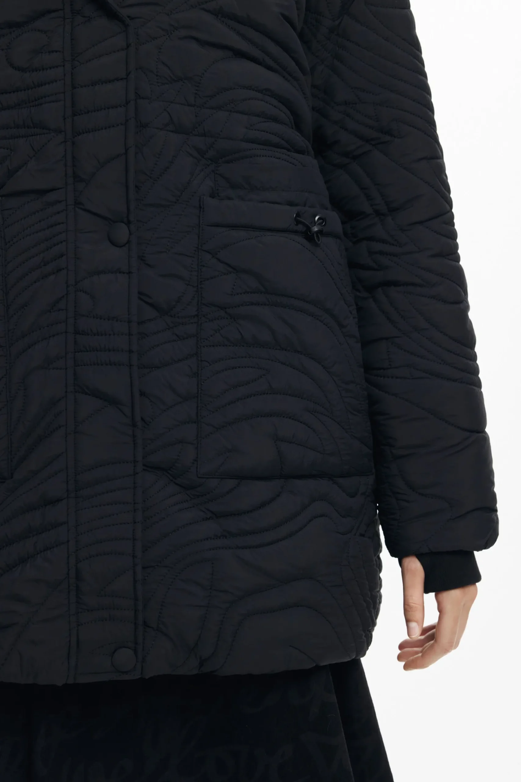 Textured padded coat