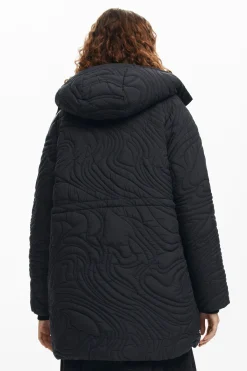 Textured padded coat