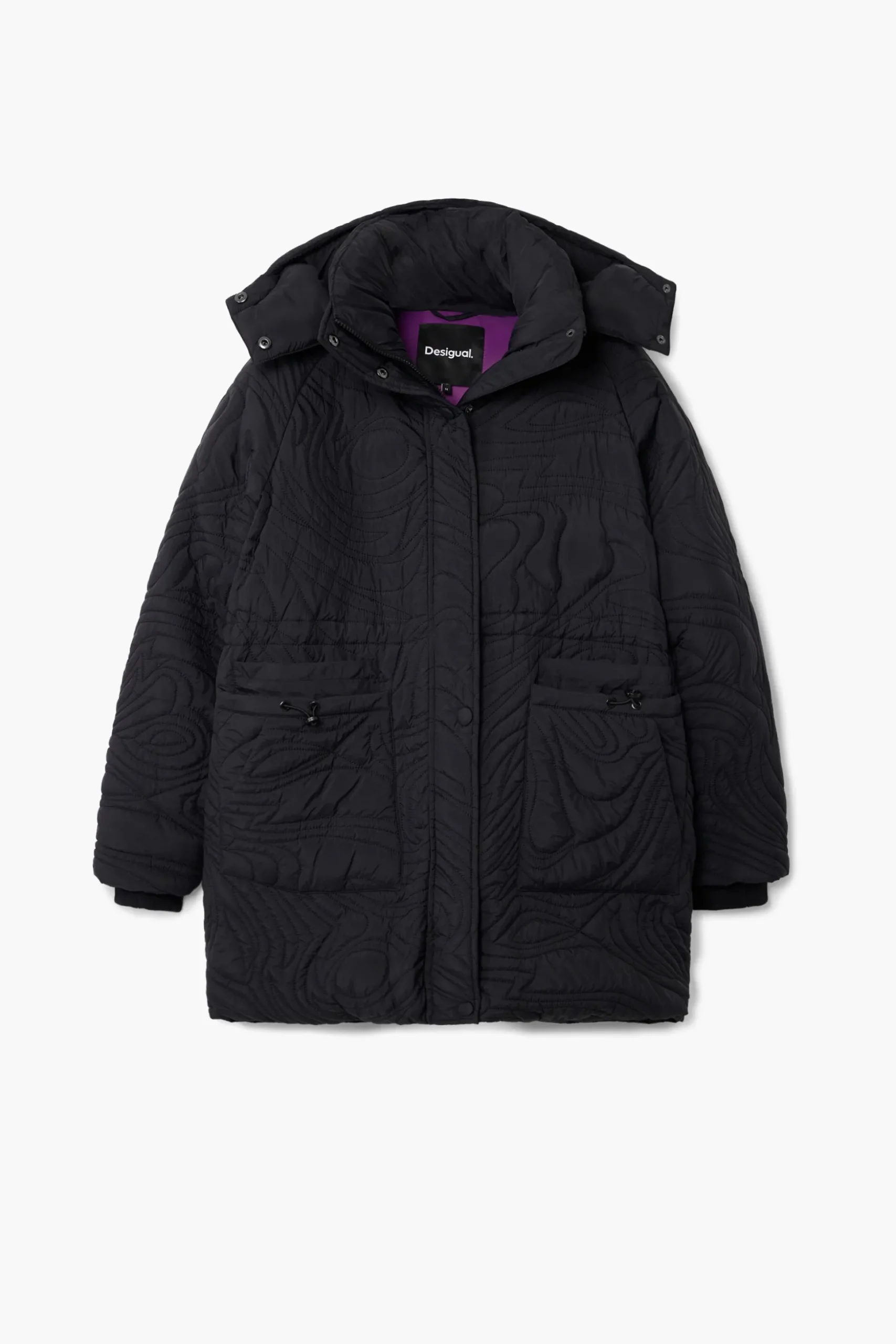 Textured padded coat