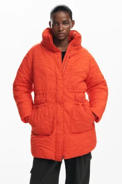 Textured padded coat