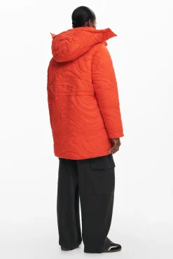 Textured padded coat