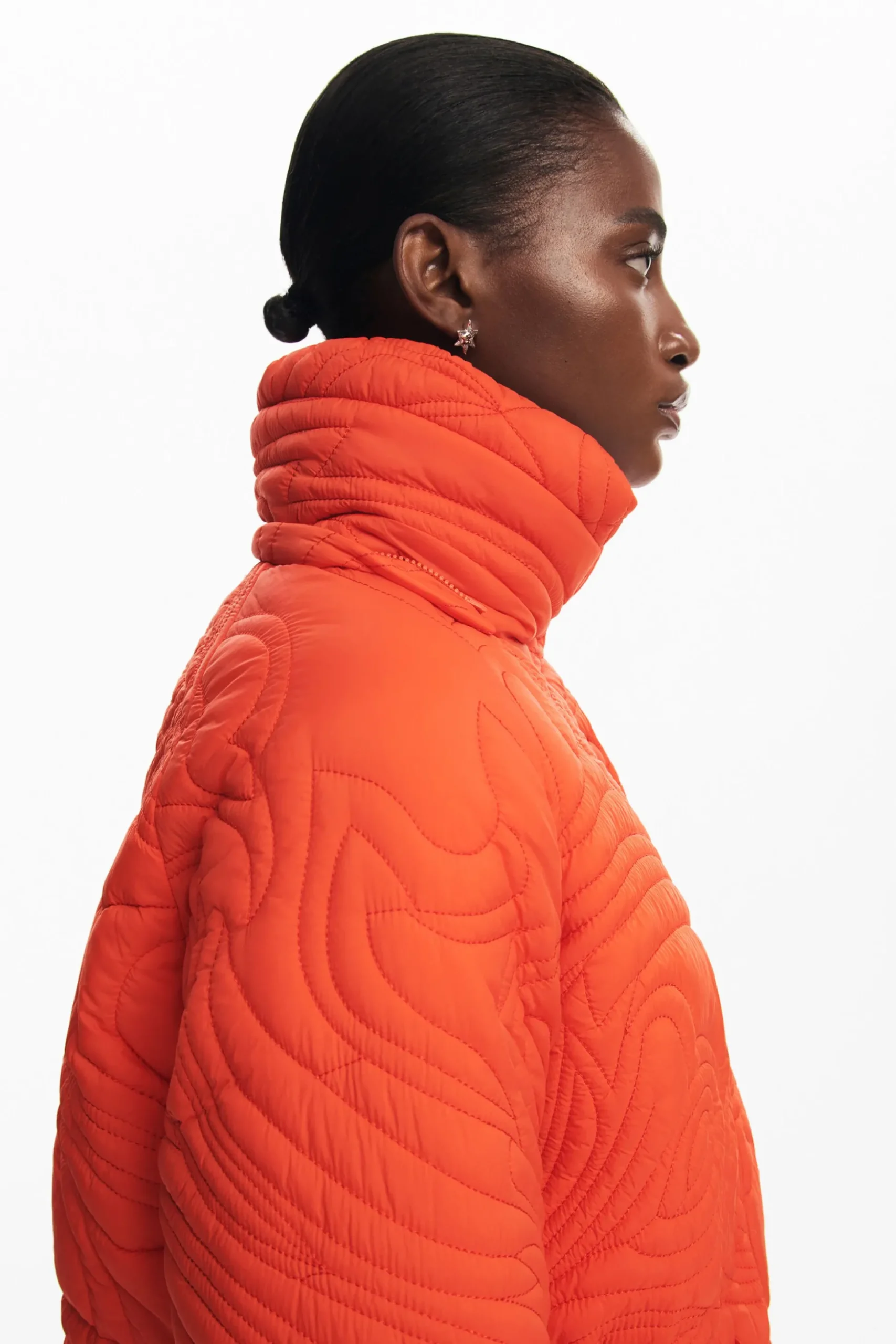 Textured padded coat