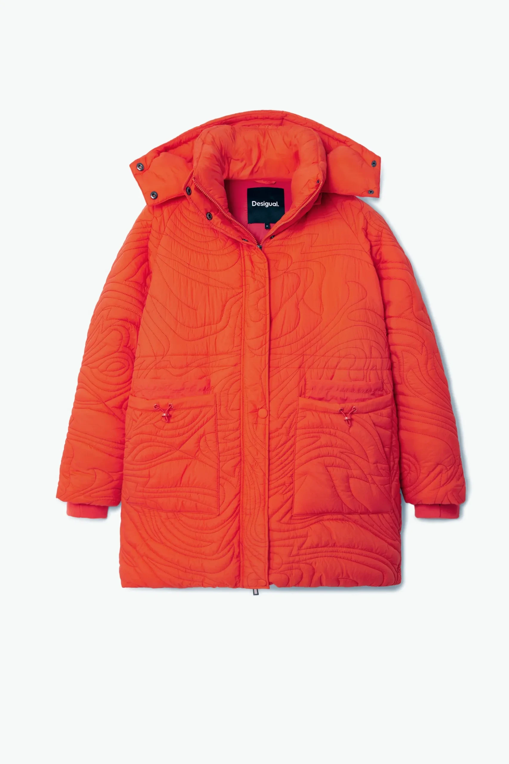 Textured padded coat