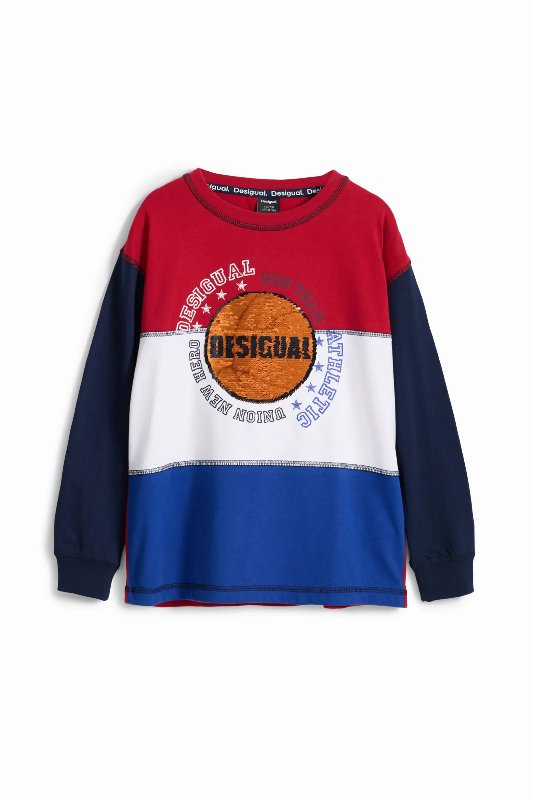 Tricolor basketball T-shirt