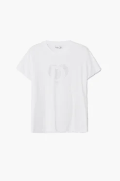 T-shirt with strass logo