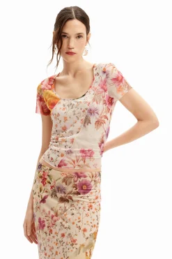 Tulle flower T-shirt