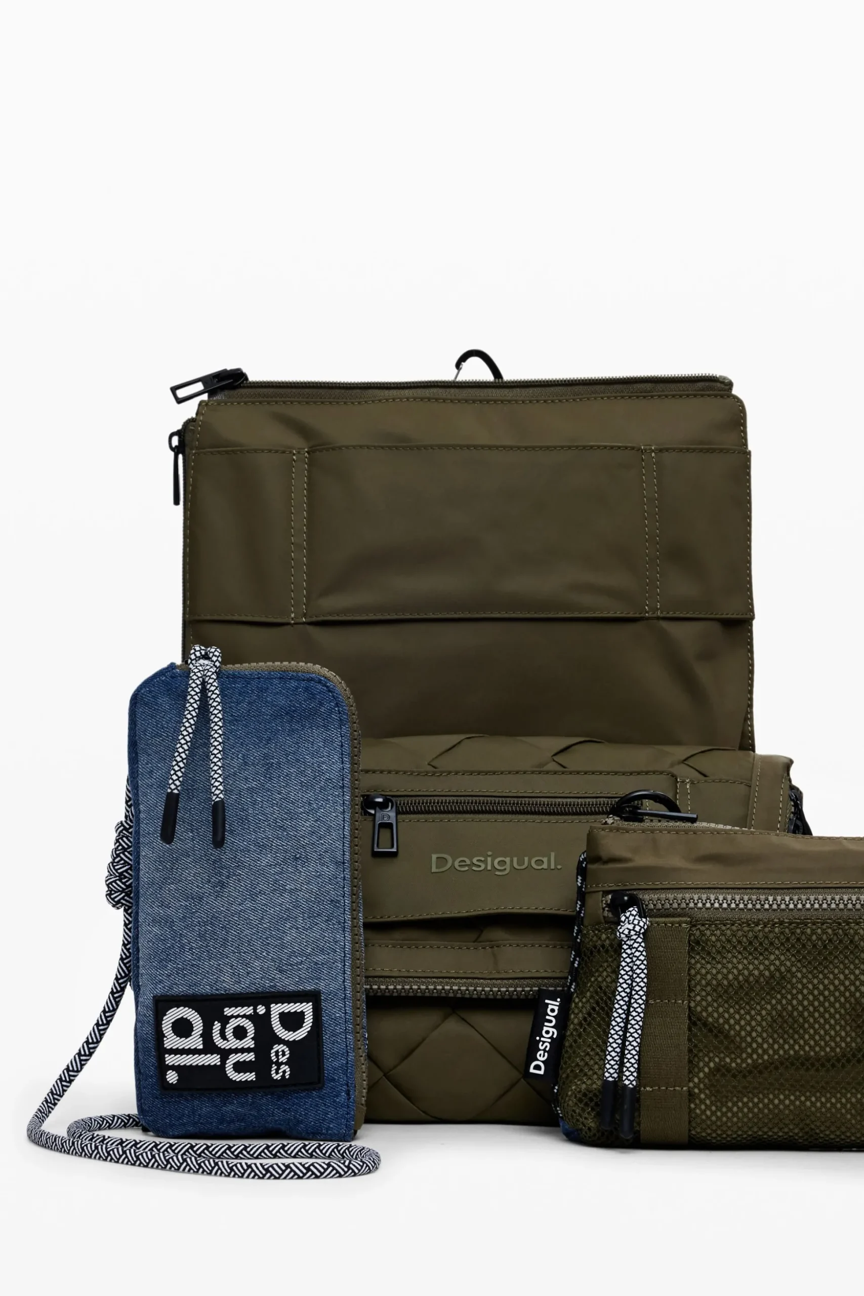 Two-tone crossbody bag
