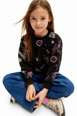 Universe flowers sweatshirt