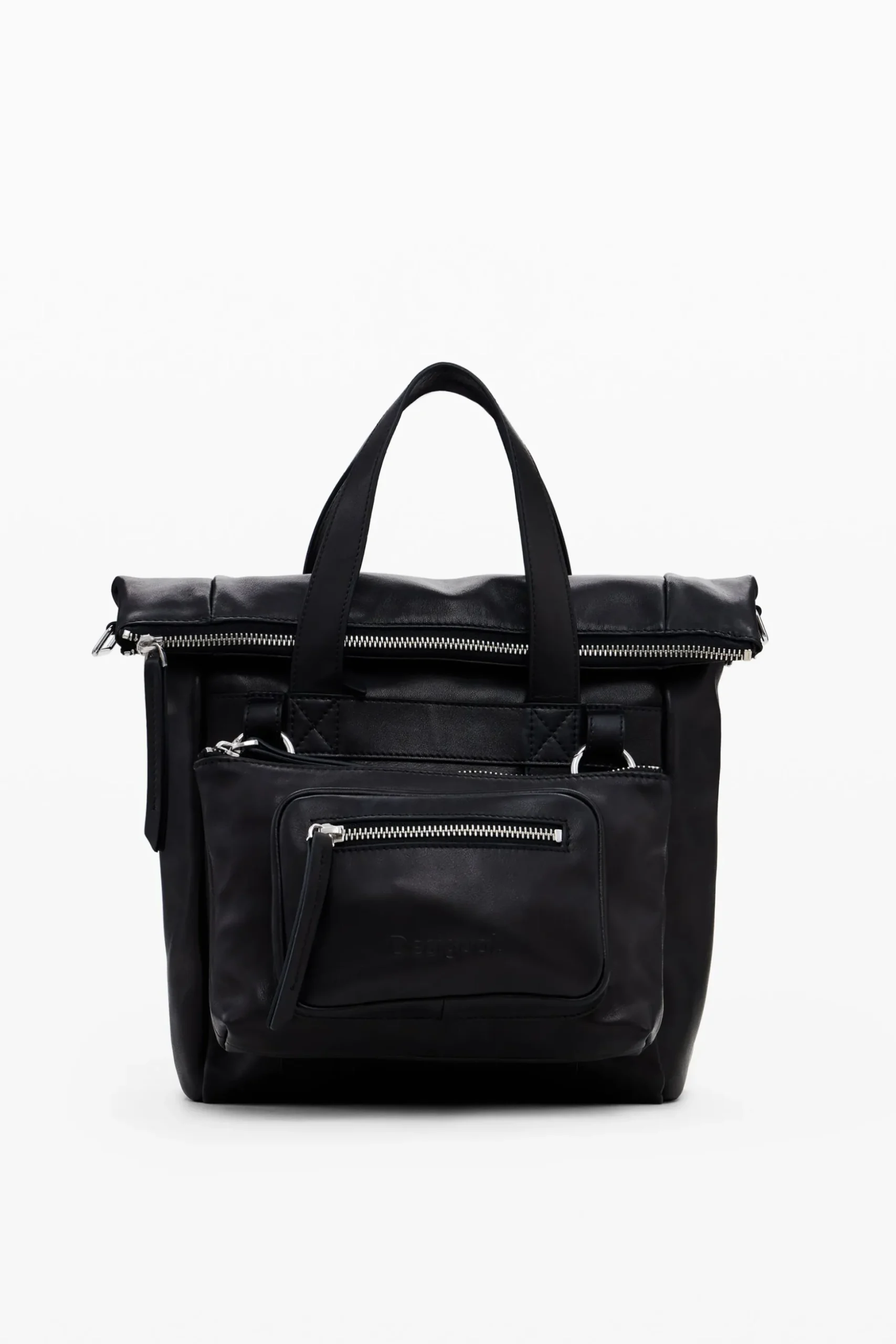 Voyager M leather backpack