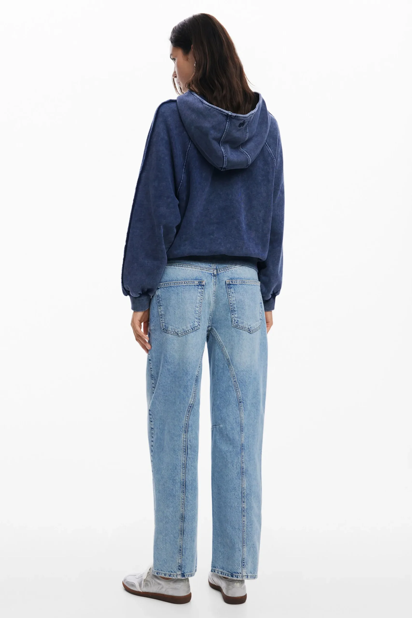 Washed effect hoodie