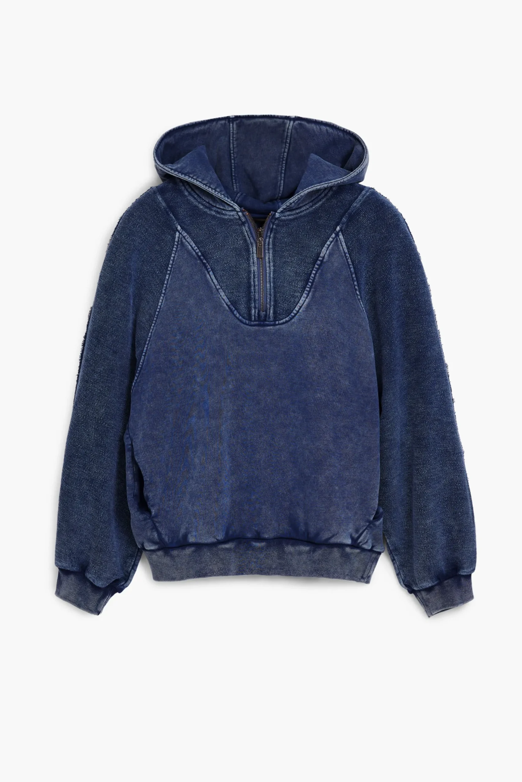 Washed effect hoodie