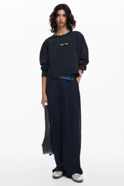 Washed effect sweatshirt