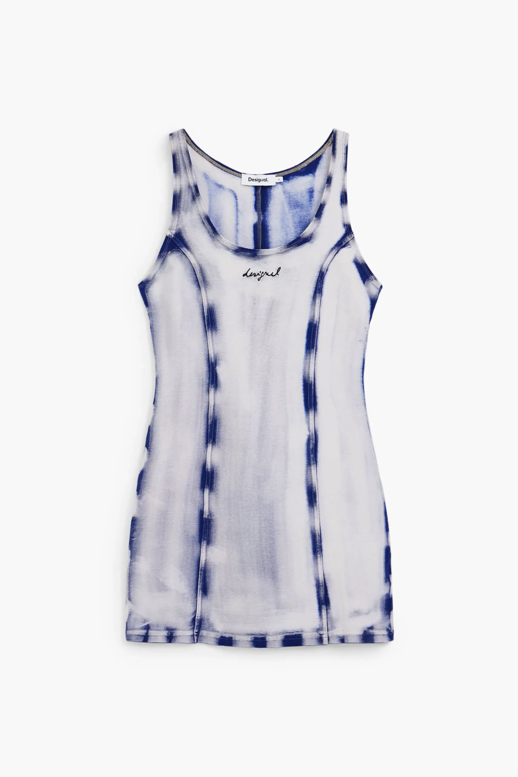 Washed-effect short dress