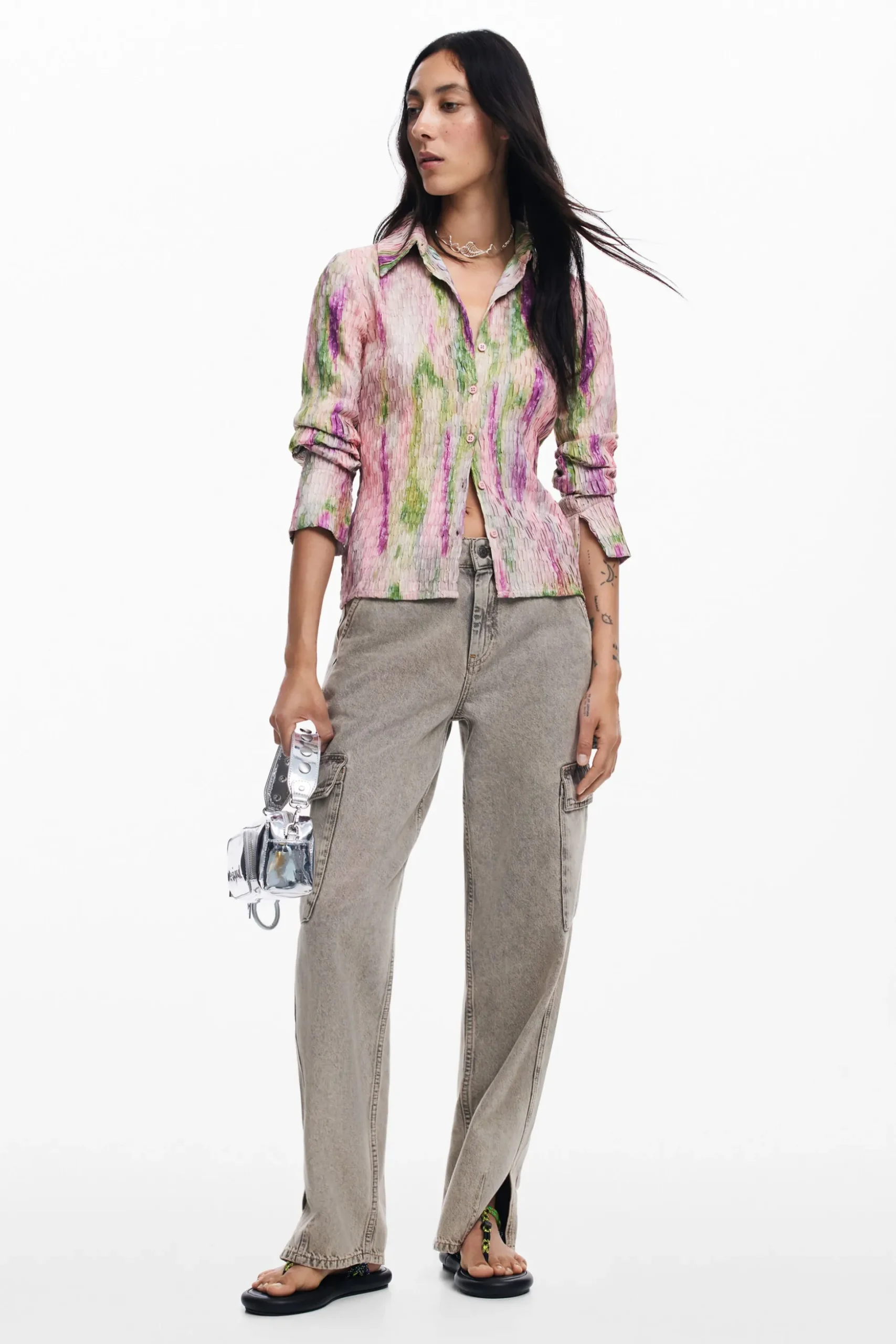 Watercolor gradient blouse