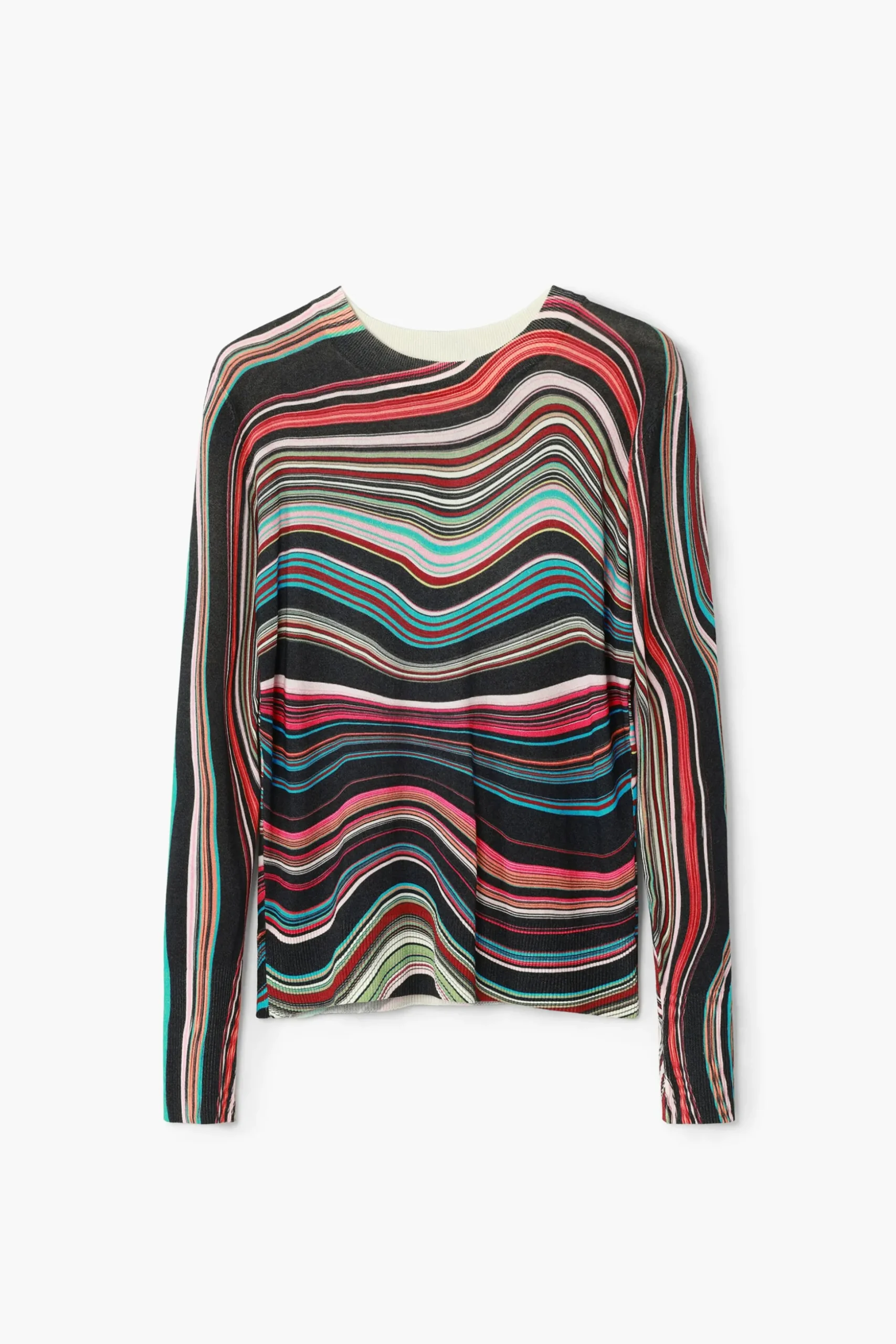Wavy striped sweater