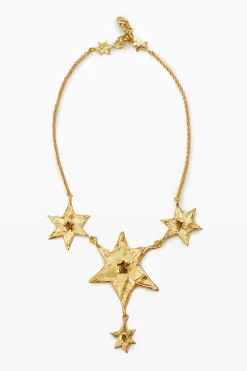 Zalio chain necklace with hanging stars