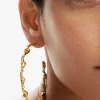 Zalio gold plated XL hoop earrings