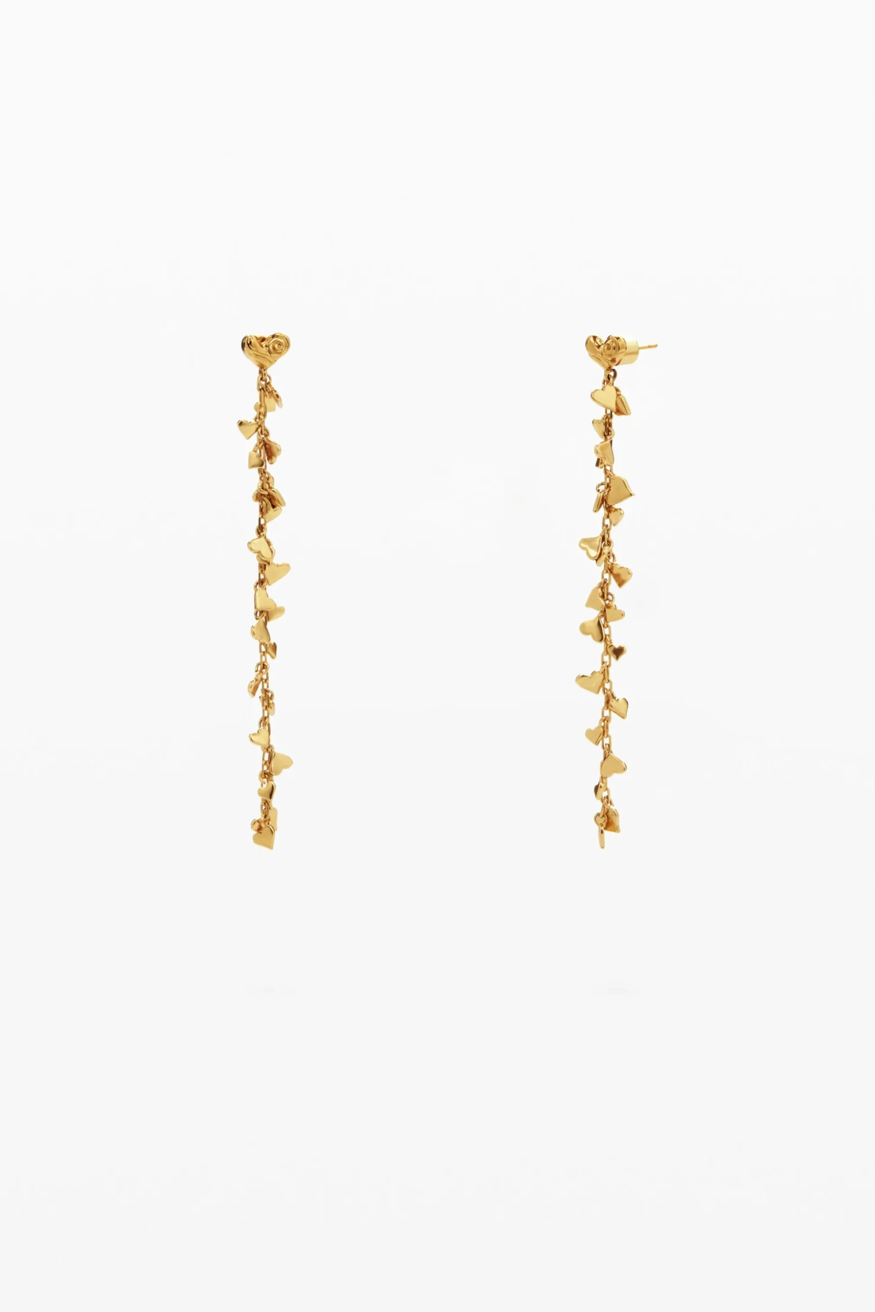 Zalio gold-plated cascade earrings