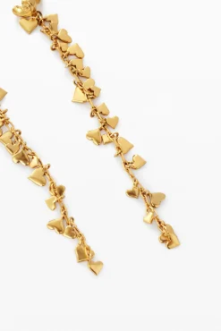 Zalio gold-plated cascade earrings