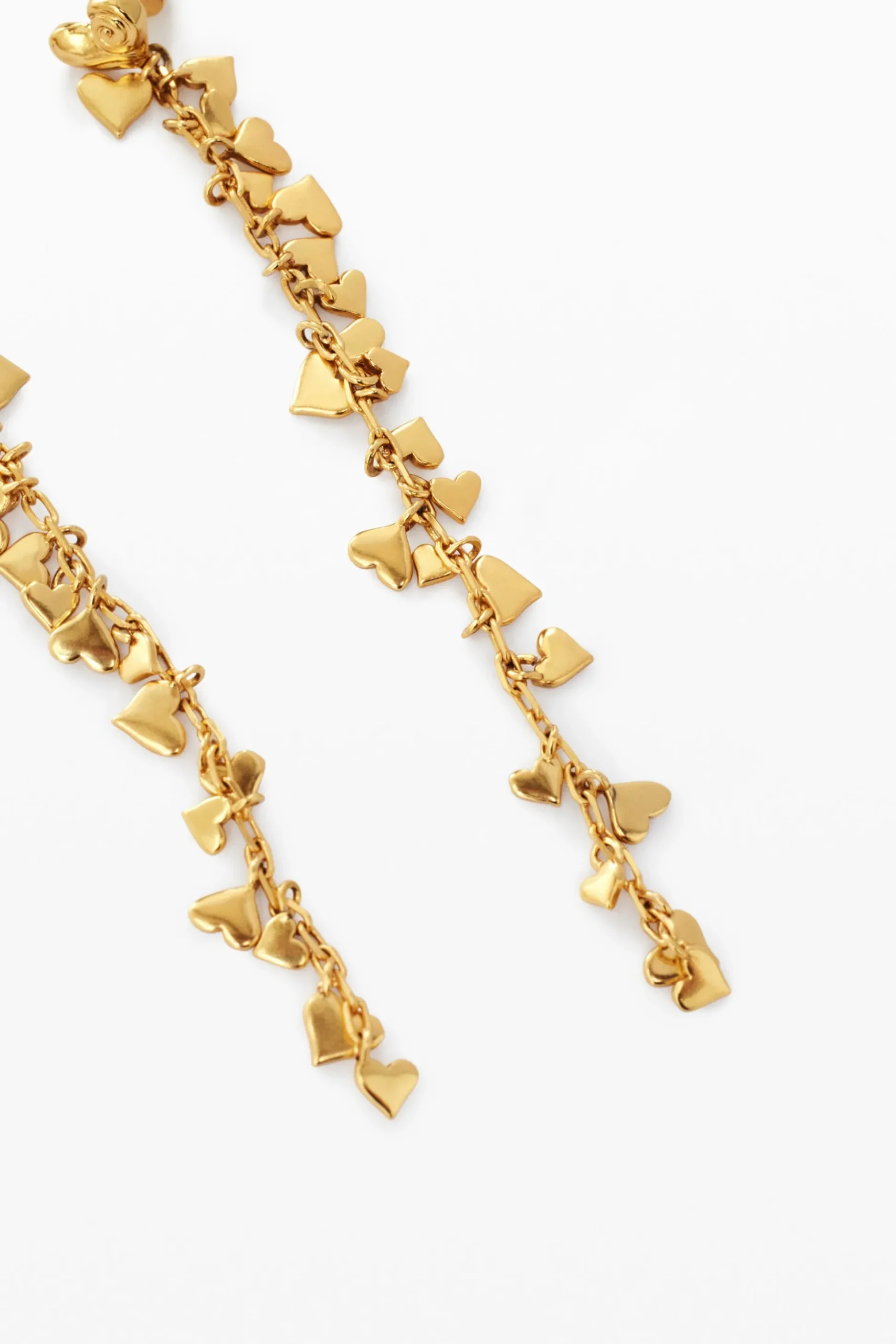 Zalio gold-plated cascade earrings