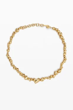Zalio gold-plated heart pendant