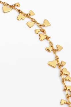 Zalio gold-plated multi-heart pendant