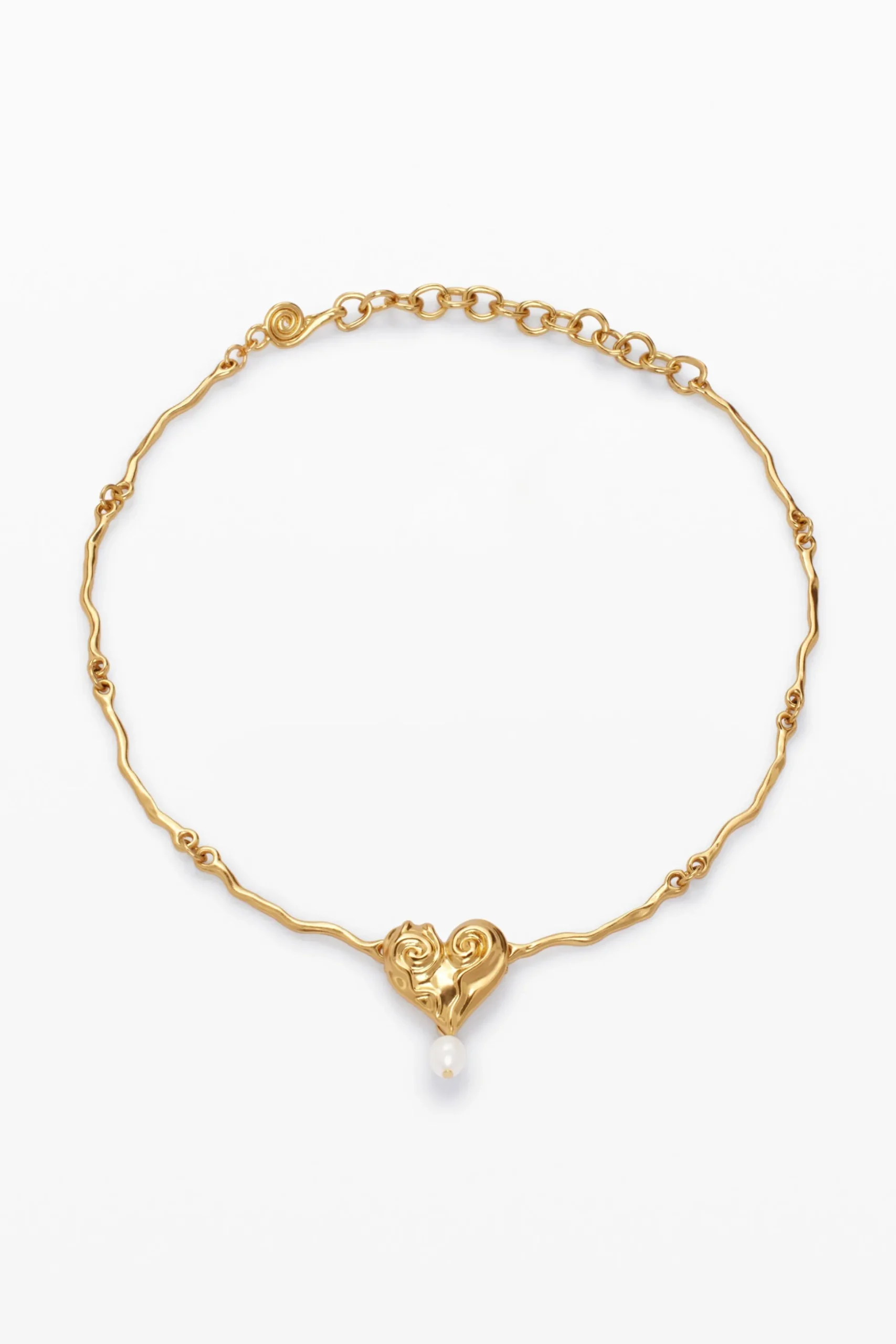 Zalio gold-plated pearl pendant