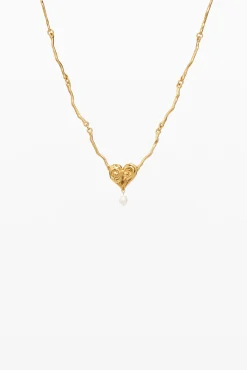 Zalio gold-plated pearl pendant
