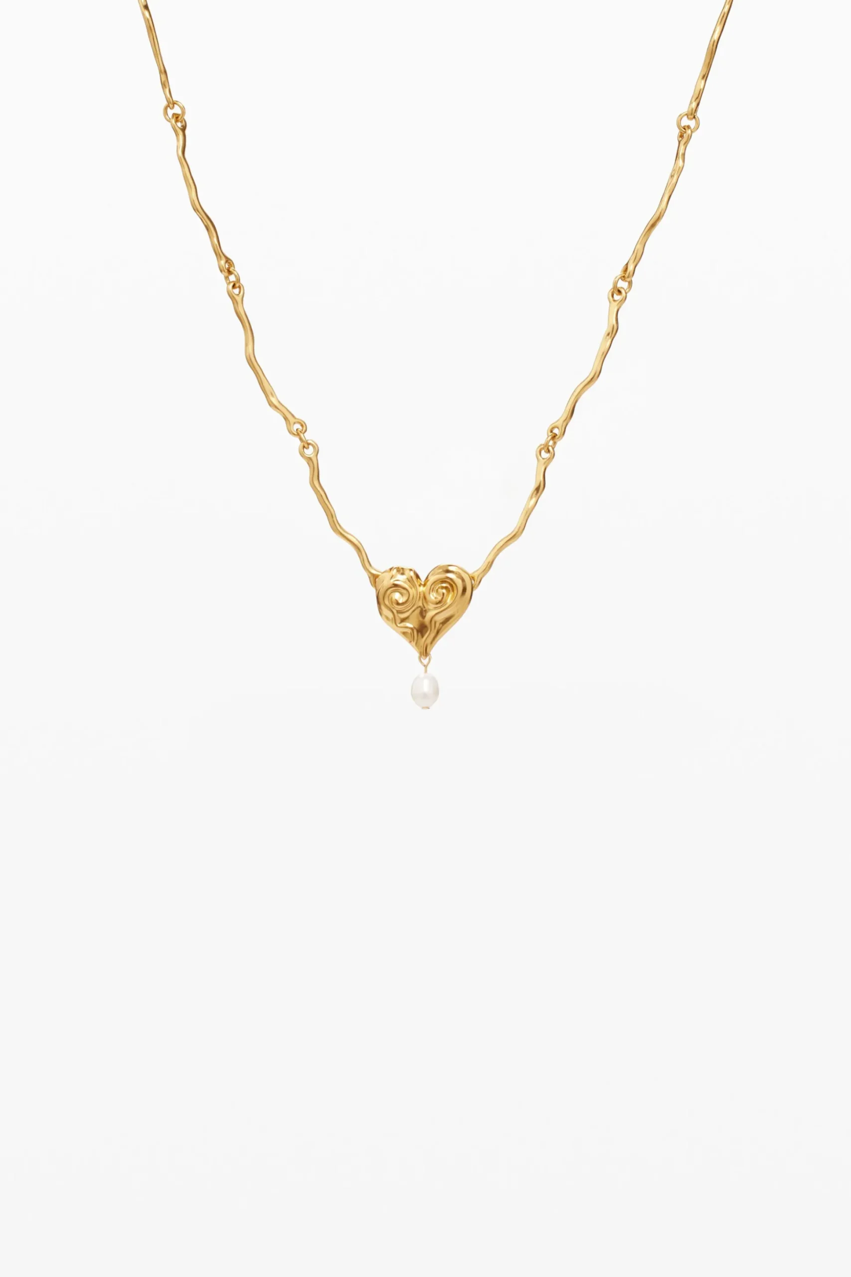 Zalio gold-plated pearl pendant
