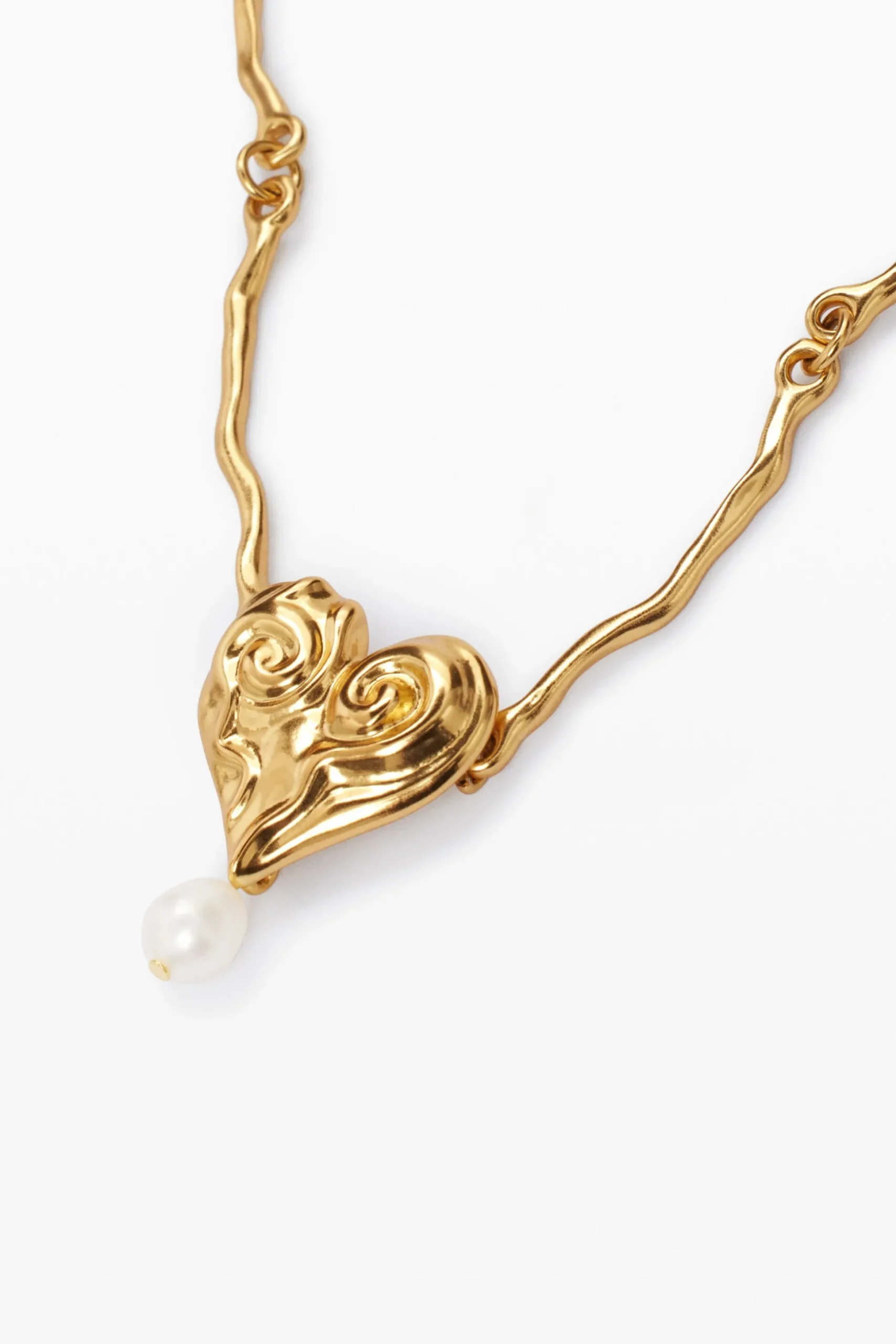 Zalio gold-plated pearl pendant