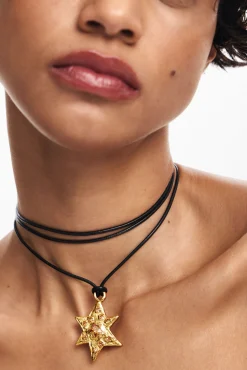 Zalio gold-plated star pendant