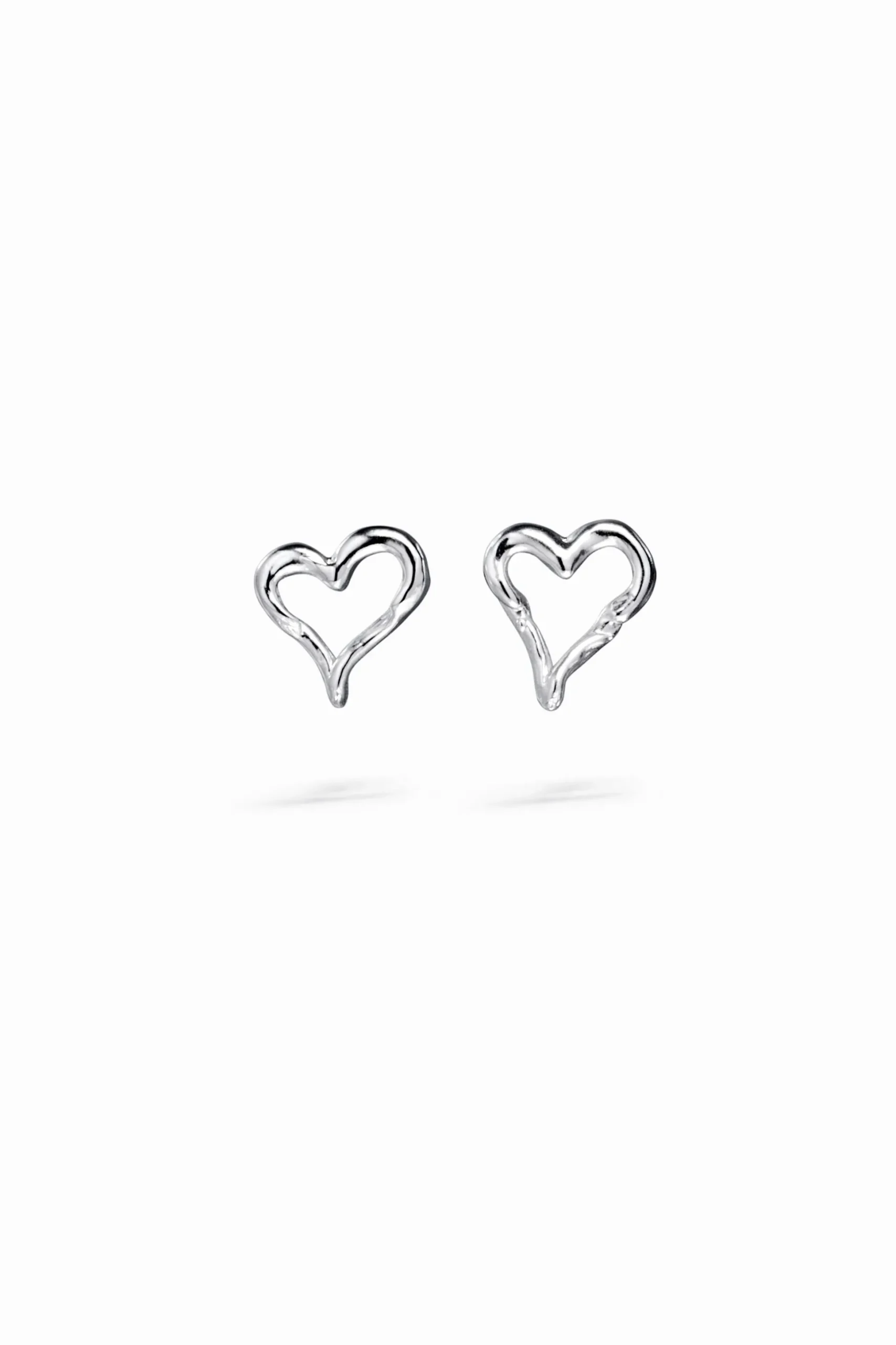Zalio silver-plated heart earrings