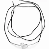 Zalio silver-plated heart leather belt
