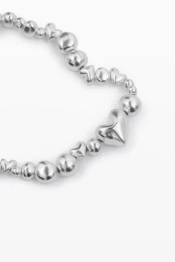 Zalio silver-plated heart pendant