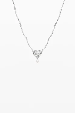 Zalio silver-plated pearl pendant