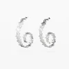 Zalio silver-plated spiral star earrings
