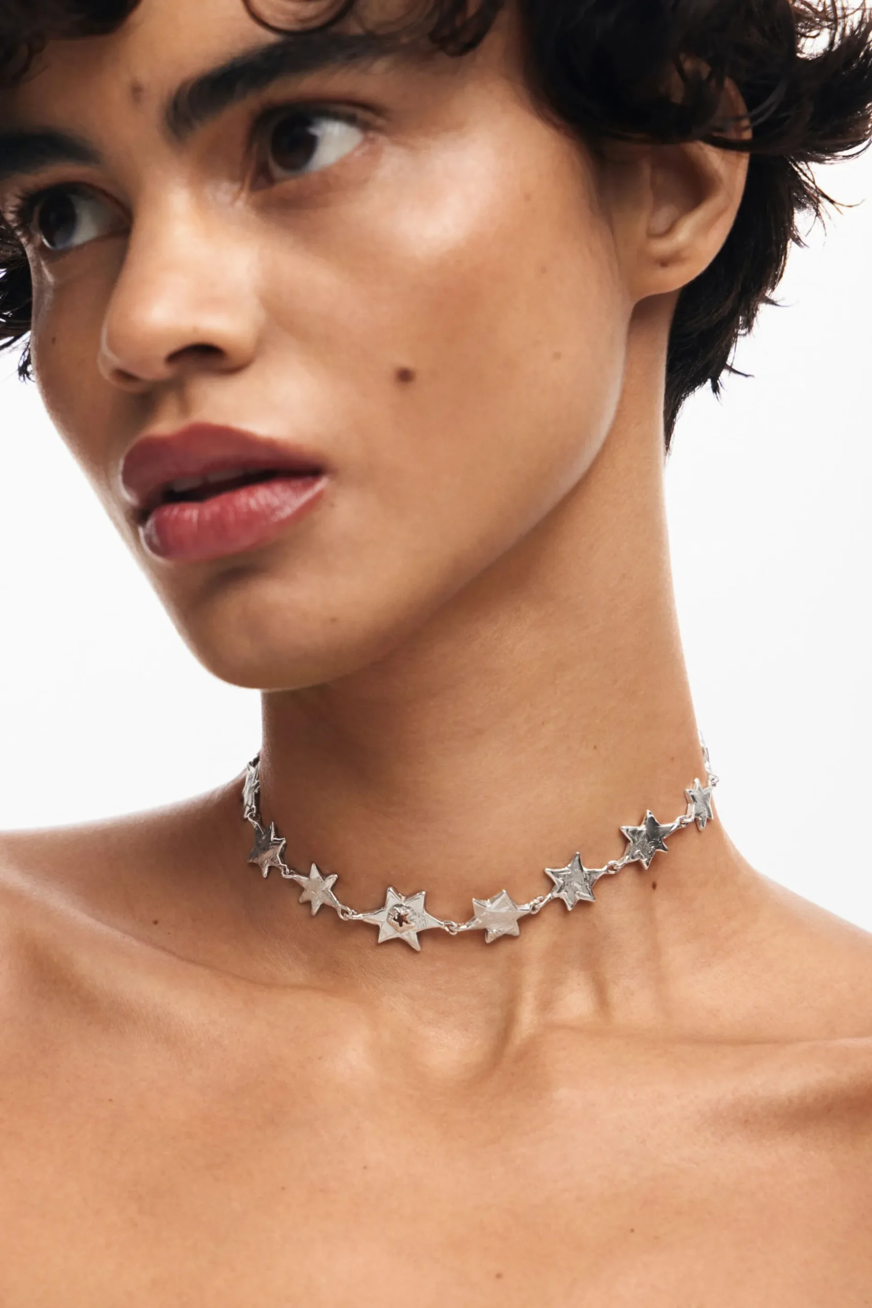 Zalio silver-plated star choker